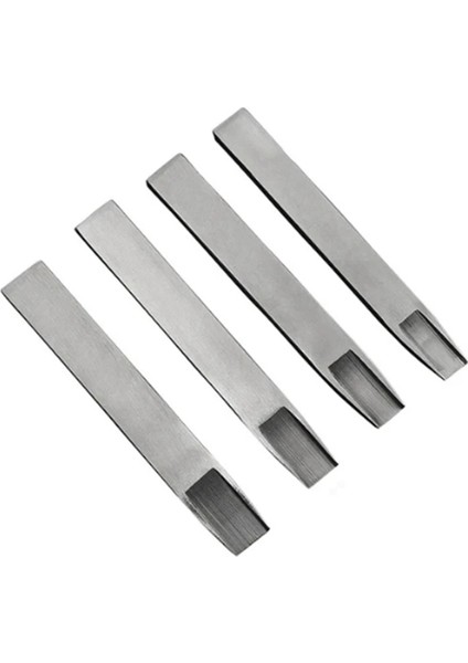 4pcs Deri Dokuma Pirzola 7mm 8mm 9mm 10MM Dokuma Yuvası Yumruklama Aracı Dıy El Dokuma Desen Kesici (Yurt Dışından)