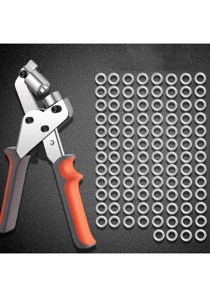 Grommet Alet Kiti Grommet Pres Pense Portatif Bekletme Punch Manual Kitleri Elde Taşınan Kıyafet Makinesi 100 Pc Grommets (Yurt Dışından) indirimleri