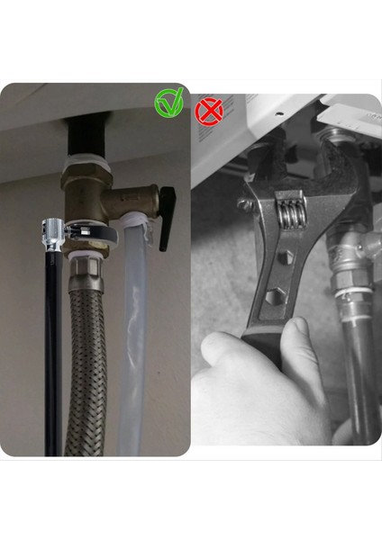 Musluk Anahtarı Karbon Çelik Tesisatçı Soket 5 Yuva ve 1 Chuck Tap Sırt Somun Anahtarı Mutfak Anahtarları A (Yurt Dışından) fırsatları