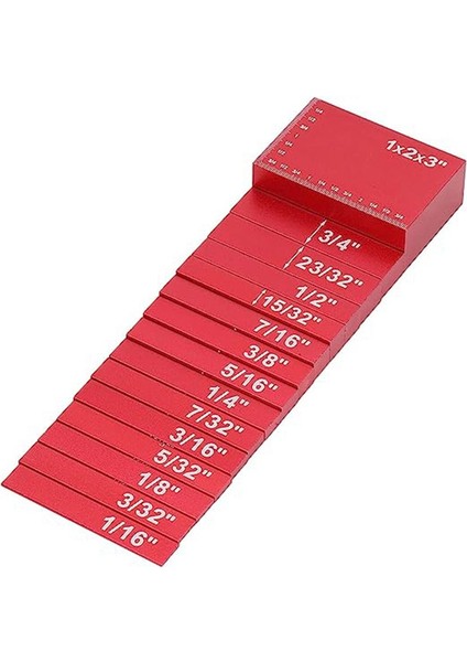 Ayar Blok Yükseklik Gösterge Kiti Yükseklik Gösterge Seti Alüminyum Alaşım Pas Dayanıklı Katı Montaj Çubuğu (Kırmızı) (Yurt Dışından) modelleri