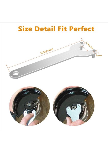 2x Öğütücü Flanş Açısı Anahtarı Anahtarı Dewalt Makita Için Metal Kilit Somun 193465-4 Bosch Siyah ve Decker Ryobi 4 5 Inç (Yurt Dışından) modelleri