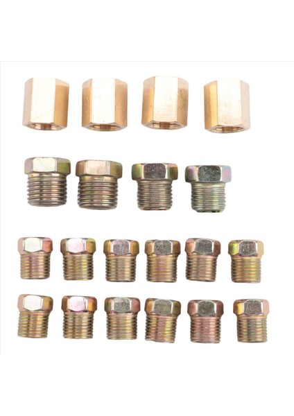 1/4 Fren Hattı - Fren Tüpü Kiti 25 Ft 16 Ters Parlama Bağlantı Parçaları ve 4 Sendika+Çift ve Tek Parlama Alet Kiti ile (Yurt Dışından) fiyatları