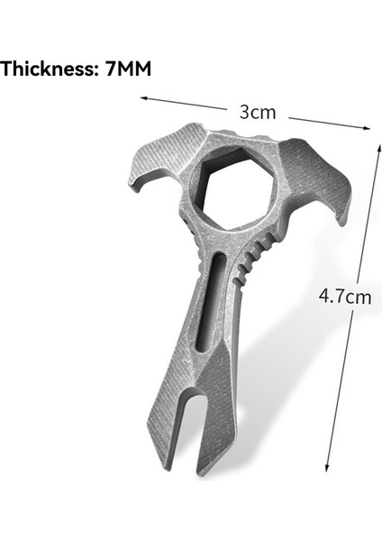 Anahtar Tc4 Titanyum Alaşımlı Crowbar Anahtarlık Açık Teslimat Gadget 2X13MM Olalı Taş Yemeği (Yurt Dışından) fiyatları