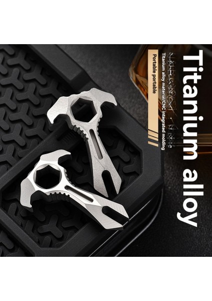 Anahtar Tc4 Titanyum Alaşımlı Crowbar Anahtarlık Açık Teslimat Gadget 2X13MM Olalı Taş Yemeği (Yurt Dışından) modelleri