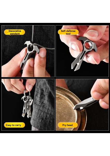 Anahtar Tc4 Titanyum Alaşımlı Crowbar Anahtarlık Açık Teslimat Gadget 2X13MM Olalı Taş Yemeği (Yurt Dışından) indirimleri