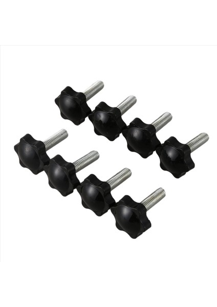 24 Adet Siyah Yedek Parça M8 x 30MM Erkek Dişli Tırtıllı Kavrama Yıldızı Düğmesi (Yurt Dışından) fiyatları