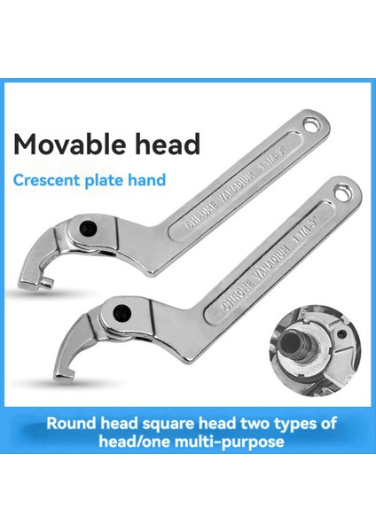 Hilal Anahtarı Seti Ayarlanabilir C-Pin Anahtarı Kanca Anahtarı Araç Mekanik Yuvarlak Kafaların Sıkılaştırılması ve Kilitlenmesi Için (Yurt Dışından) fiyatları