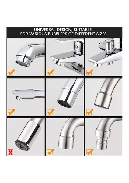 2x Musluk Havalandırıcı Anahtarı Çok Fonksiyonlu Su Borusu Anahtar Havzası Alt Pense Kollu Banyo Musluk Lavabosu (Yurt Dışından) fırsatları