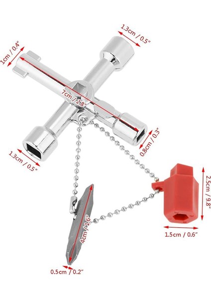 Evrensel Kontrol Kabini Çapraz Anahtar Anahtarlar Çinko Alaşım Inşaatı Kompakt Boyut 10 Adet (Yurt Dışından) fiyatları