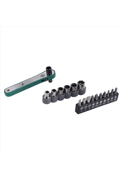 17 Arada 1 Krom Vanadyum Çelik Anahtarı Sürücü Seti Torx Tornavida Seti Cırcır Soketi Tork Anahtarı Vidası Bit Flat Bits Soket (Yurt Dışından) fırsatları
