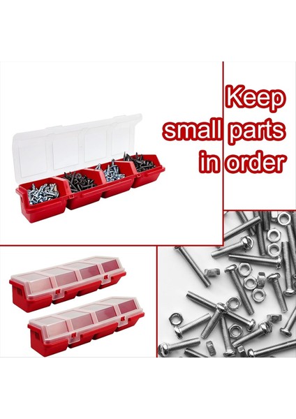 Mini Vidalı Parçalar Kutu Depolama Çantası Geri Dönüştürülmüş Malzeme 400 0g Kırmızı (Yurt Dışından) fiyatları