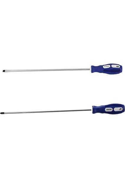 2 Pcs 30 5 cm Uzunluğunda Şaft Manyetik Uç Tornavida Kullanışlı Enstrüman 6mm Phillips Bornavida ve 6 5 mm Düz Başabığı Tornavida (Yurt Dışından)