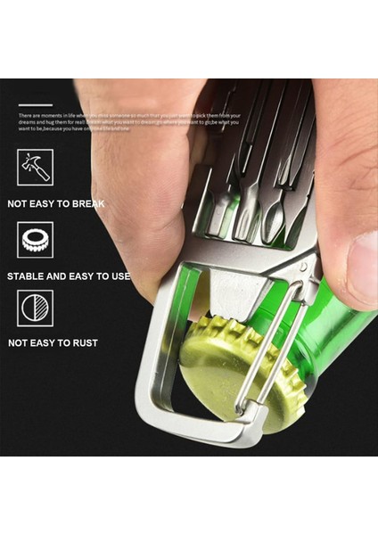 2pcs Mini Çoklu Alet 12 Mini Katlanır Çok Fonksiyonlu Alet Iğne Burun Pensesi Anahtarlık Şişe Açıcı Cep Boyutu (Yurt Dışından) fırsatları