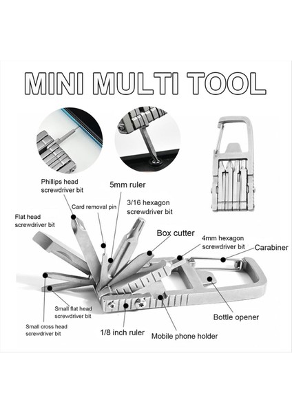 2pcs Mini Çoklu Alet 12 Mini Katlanır Çok Fonksiyonlu Alet Iğne Burun Pensesi Anahtarlık Şişe Açıcı Cep Boyutu (Yurt Dışından) indirimleri