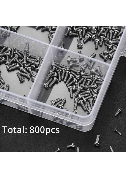 800 Pc Için Küçük Vidalar Küçük Mini Pan Kafa Makine Vidaları Gözlükler Için Kit Saatler Saat Onarımı (Yurt Dışından) fiyatları