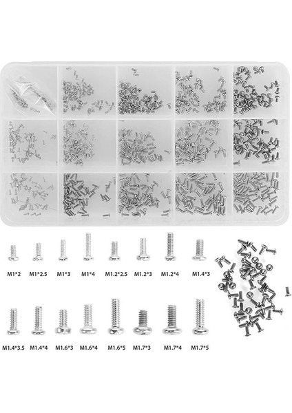 800 Pc Için Küçük Vidalar Küçük Mini Pan Kafa Makine Vidaları Gözlükler Için Kit Saatler Saat Onarımı (Yurt Dışından) fırsatları