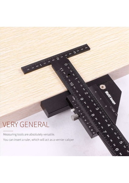 2x Çok Ölçer Ahşap Işleme Çok Fonksiyonlu Cetvel Açı Cetvel Ağaç Işleme Araçları (Yurt Dışından) indirimleri