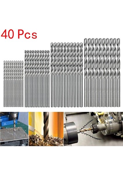 40 Pcs Yüksek Hızlı Çelik Bina Matkap Bit Seti Aracı Mini Matkap Hss Bıt 0 5mm-2 0mm Düz Şaft Pcb Matkap Bitleri Set (Yurt Dışından) fiyatları