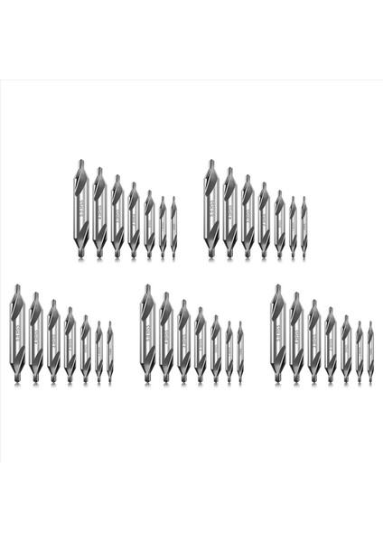 35 Pcs Center Matkap Bitleri Set 60 Derece Açı Merkez Matkap Bitleri Kit Metal Işleme Için Mahşet Araçları (Yurt Dışından)