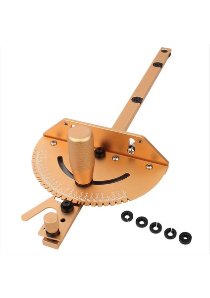 Mıerge Gauge Alumınum Alumu Tope Teşim Tablosu Saw Router Giber Gösterge Teserle Montaj Cuvuru Araçları Araçları Golden (Yurt Dışından)