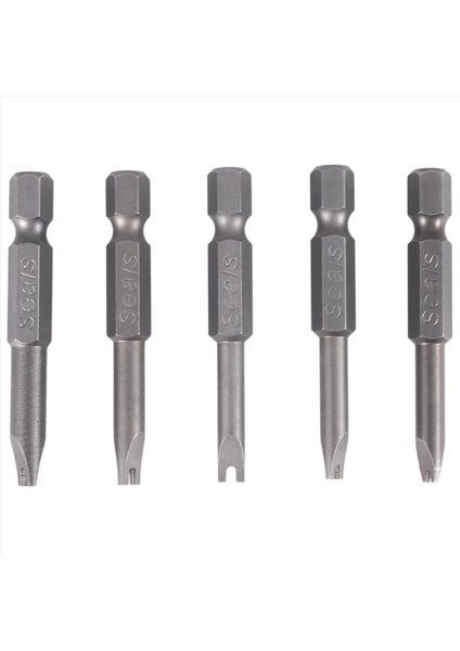 5pcs Set Güvenlik Bit Set Tercaborel Döyesi Tornavida Matkap Bit Bit Bitler Hex Shank Manyetik U Şekilli 1/4 Inç Sürücü Bitleri El (Yurt Dışından) fiyatları