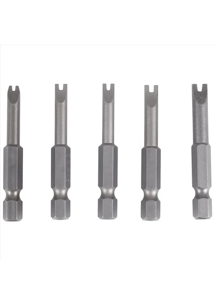 5pcs Set Güvenlik Bit Set Tercaborel Döyesi Tornavida Matkap Bit Bit Bitler Hex Shank Manyetik U Şekilli 1/4 Inç Sürücü Bitleri El (Yurt Dışından) modelleri