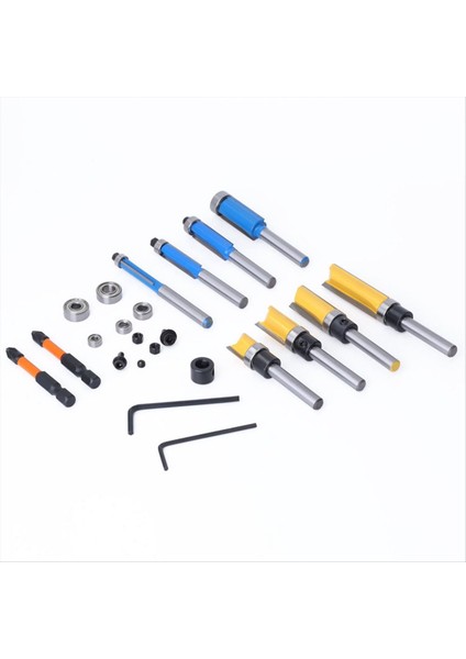 4 Sifonlama Yönlendirici Biti Dahil 10 Adet Yönlendirici Biti 1/4 Shank 4 Desen Yıkama Yönlendirici Biti 2 Darbe Biti Et (Yurt Dışından)