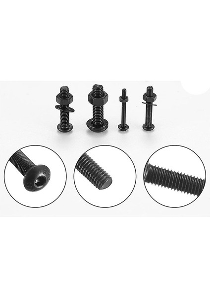 1225 Pcs Hex Düğmesi Soket Baş Kapak Vidaları Cıvatalar Fındık Düz Yıkayıcılar Çiftlik Kiti Makine Vidaları ve Fındık (Yurt Dışından) indirimleri