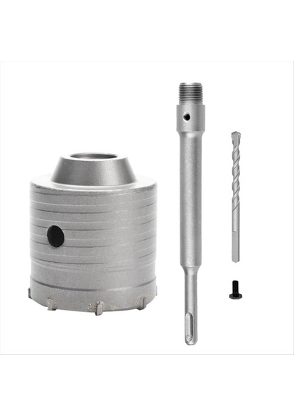 Sds Plus Çekiç Matkapları Duvar Deliği Testere Matkap Bit Set Kesici Aletleri Yuvarlak Şaftlı Beton Çimento Taş Deliği Açıcı 65MM (Yurt Dışından)