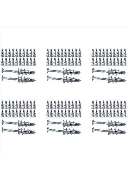 240 Pcs Metal Self Ankrajı Vidalı Sıçır Dübelleri Vidalı Dübel (Yurt Dışından)