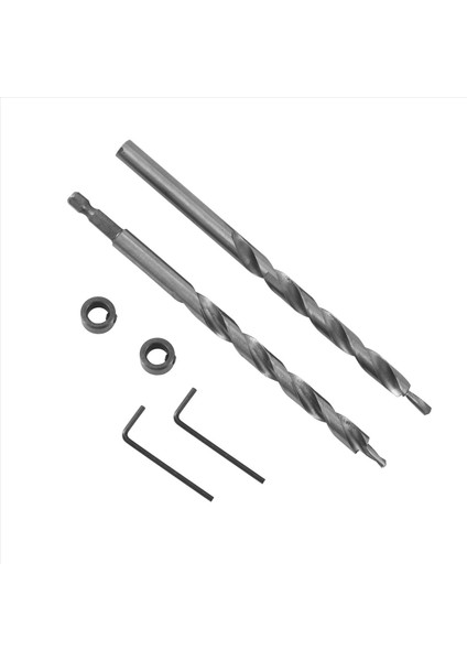 3/8 Inç Cep Deliği Matkap Bit Derinlik Durdurma Yakaları 1/4 Hex Shank Değiştirme Büküm Adım Matkapları Kreg Manuel Cep Deliği Kılavuzu Jig Master Sistemi (Yurt Dışından)