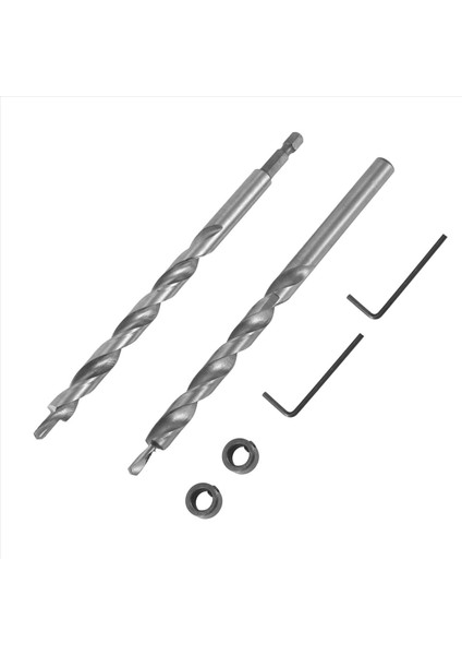 3/8 Inç Cep Deliği Matkap Bit Derinlik Durdurma Yakaları 1/4 Hex Shank Değiştirme Büküm Adım Matkapları Kreg Manuel Cep Deliği Kılavuzu Jig Master Sistemi (Yurt Dışından) modelleri