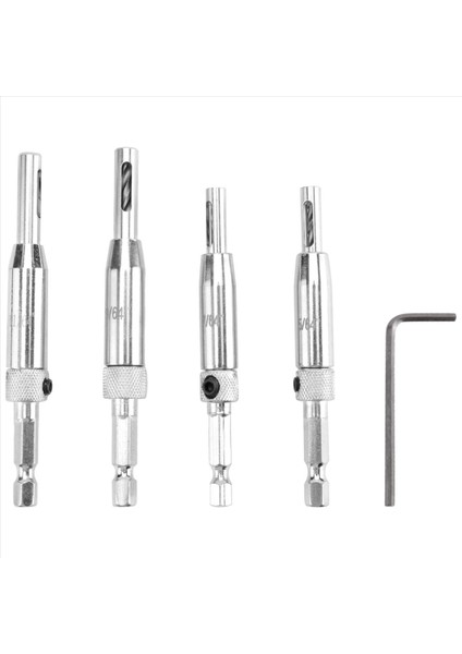 Merkez Matkap Bit Seti 5 Pcs Kendi Kendini Merkezleme Menteşe Tapper Çekirdek Matkap Bit Seti Ahşap Işleme Kapı Pencere Matkap Bitleri (Yurt Dışından)