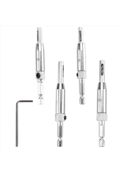 Merkez Matkap Bit Seti 5 Pcs Kendi Kendini Merkezleme Menteşe Tapper Çekirdek Matkap Bit Seti Ahşap Işleme Kapı Pencere Matkap Bitleri (Yurt Dışından) fiyatları