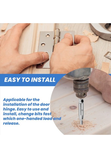 Merkez Matkap Bit Seti 5 Pcs Kendi Kendini Merkezleme Menteşe Tapper Çekirdek Matkap Bit Seti Ahşap Işleme Kapı Pencere Matkap Bitleri (Yurt Dışından) fırsatları