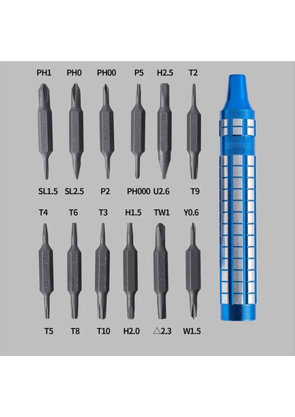 Tornavida Seti Kalem Tarzı Manuel Tornavida 24 Arada Küçük Tornavida Dizüstü Bilgisayar Telefon Mücevher Için Ideal ve Mavi Izle (Yurt Dışından) fırsatları
