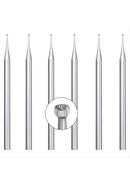 6 Adet 1mm Yuvarlak Fincan Çapak - 3/32 Inç Kanat Tel Yuvarlak Bitler Lapidary Yapımı Için Takı Büroları (Yurt Dışından)