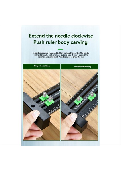 T Şeklinde Çift Çizgi Işaretleme Cetveli+Çelik Iğne/paralel/dikey Işaretleme Cetvel Deliği Scribe Işaretleme Işaret Cetvel Metric (Yurt Dışından) indirimleri