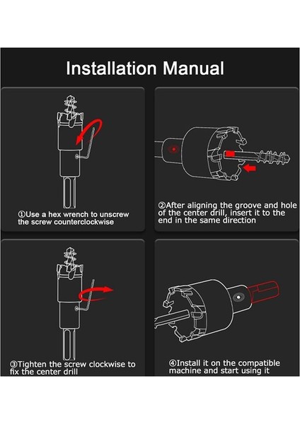 14PCS Hole Testere Kiti 1/2-2-1/8 Inç Tungsten Karbür Uçlu Delik Metal Paslanmaz Çelik Demir Ahşap (Yurt Dışından) indirimleri