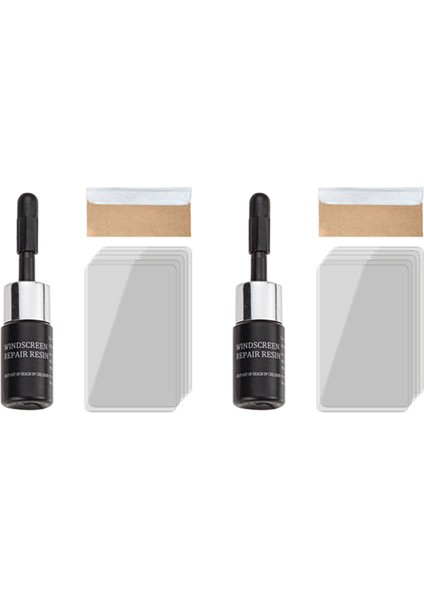 2x Araç Ön Cam Onarımı Kiti Araç Penceresi Cam Kazık Çatlak Geri Yükleme Onarımı Aracı Dıy Reçine Sızdırmazlığı Kiti (Yurt Dışından)