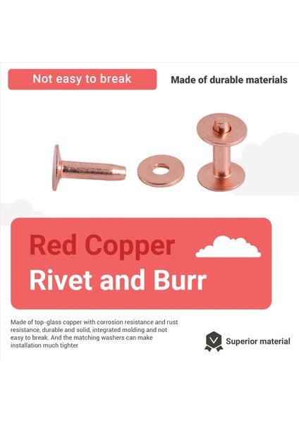 25 Set Bakır Perçin Çapak Yıkayıcı 15/32 Inç Uzunluğunda Deri Bakır Perçin Bağlantı Elemanı Kemerler Için Deri Diy Zanaat Malzemeleri (Yurt Dışından) fırsatları