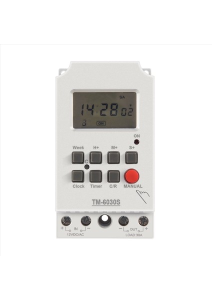 Sinotimer TM630S-4 12V Saniye Kontrol Zamanlayıcı Anahtarı Büyük Ekran Dijital Ekran Sıcak Pin Voltaj Çıkış Zaman Denetleyicisi (Yurt Dışından) modelleri