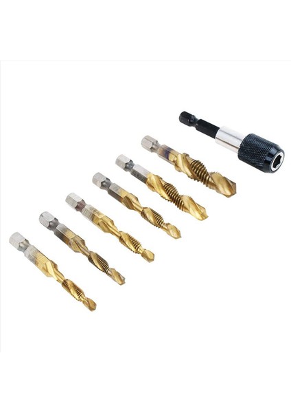 Titanyum Kombinasyon Matkap Bit Bit Seti 39PCS Sae ve Metrik Tap Bitler Kiti Vida Ipliği Delme Dokunma Çarpıştırma (Yurt Dışından) modelleri