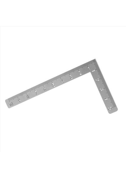 Mini Kare 10X5CM 90 Derece Paslanmaz Çelik Açılı Cetvel Küçük Dönüş Cetveli Ağaç Işleme (Yurt Dışından)