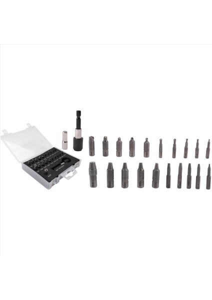 Hasarlı Vida Çıkarıcı Seti 22 Adet Soyulmuş Vida Çıkarıcı Kiti Bit ve Soket Adaptörü ile Hss Kırık Vida Sökücü Seti (Yurt Dışından) fırsatları