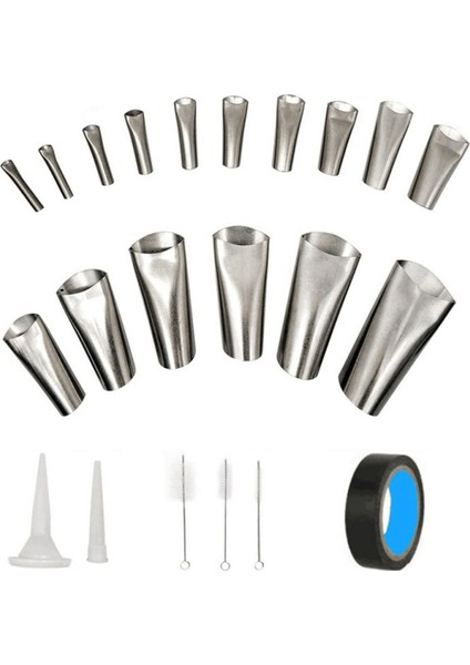 22PCS Set Güzel Dikiş Nozumu Mutfak ve Banyo Penceresinin Su Eklemi Için Paslanmaz Çelik Sızdırmazlık Maddesi ile Kaplanmıştır (Yurt Dışından)