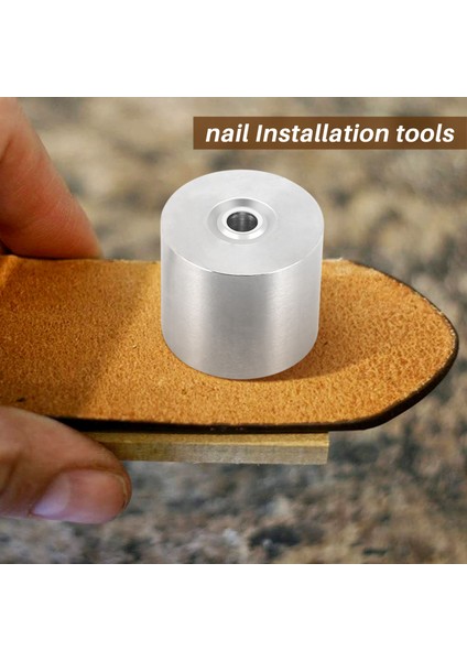 1set ARAÇLAR+100 Pcs Rıvets Gümüş Pirinç Tırnaklarla Tırnak Montaj Araçları (Yurt Dışından) fiyatları