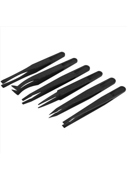 6pcs Hassas Cımbız Seti Plastik Anti -Statik Araç Kiti Boyutu 1/2/3/5/6/8 Her Biri (Siyah) (Yurt Dışından) fırsatları