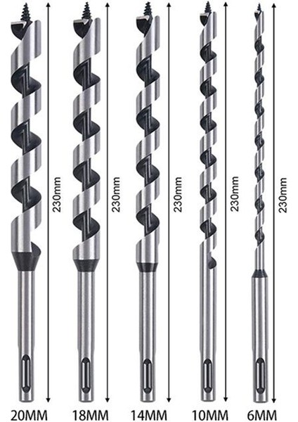 5pcs Ahşap Twist Matkap Bit 6 10 14 18 20MM Ahşap Merkezi Metal Bit Seti Metal Çelik Bitler Ahşap Araçları (Yurt Dışından) modelleri