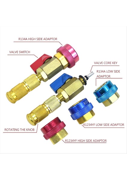 Otomotiv Ac R134A R1234YF Valf Çekirdek Çıkarma Takma Araç Seti Hava Koşullandırma Valf Çekirdek Çıkma Aracı (Yurt Dışından) fiyatları